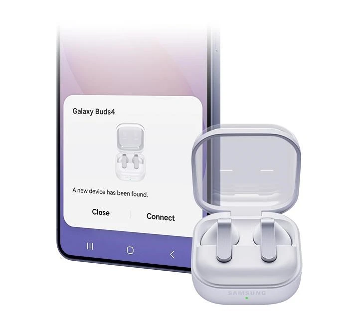 Samsung Galaxy Buds4 juoda (Distribuce svět) aprašymas - Prekės nuotrauka