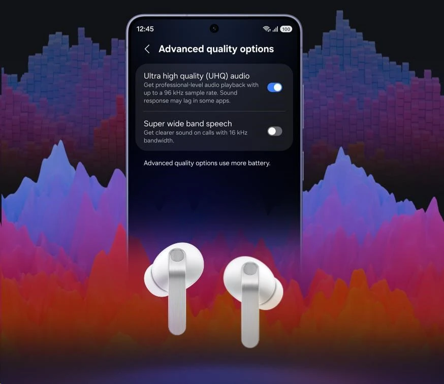 Samsung Galaxy Buds4 Pro juoda (Distribuce svět) aprašymas - Prekės nuotrauka