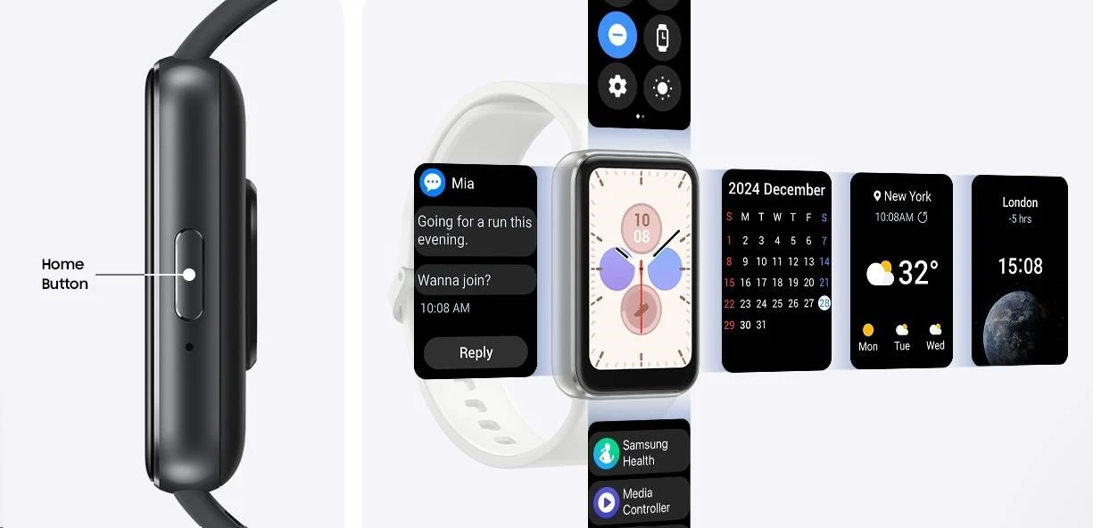 Samsung Galaxy Fit 3 Sidabrinis - distribuce svět aprašymas - Prekės nuotrauka