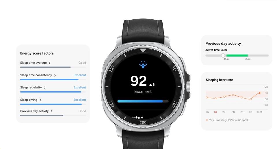 „Samsung Galaxy Watch8 Classic“ (46 mm) baltas, ES aprašymas - Prekės nuotrauka „Samsung Galaxy Watch8 Classic“ (46 mm) baltas, ES aprašymas - Prekės nuotrauka