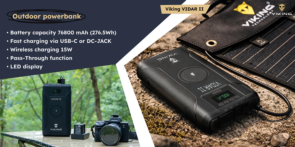 Viking Technology Set powerbanka Viking VIDAR II a solární panel Viking L60 PD aprašymas - Prekės nuotrauka
