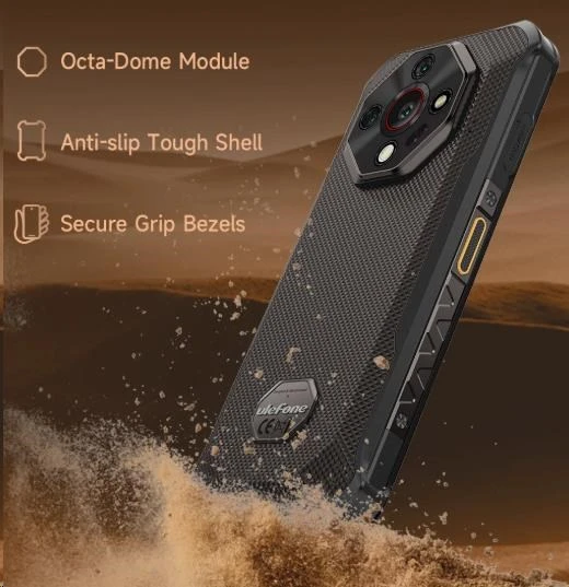 Išmanusis telefonas Ulefone Armor X16 Pro 8/256GB (Sand Dune) 5G aprašymas - Prekės nuotrauka Išmanusis telefonas Ulefone Armor X16 Pro 8/256GB (Sand Dune) 5G aprašymas - Prekės nuotrauka
