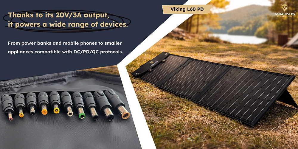 Viking Technology Solární panel Viking L60 PD aprašymas - Prekės nuotrauka