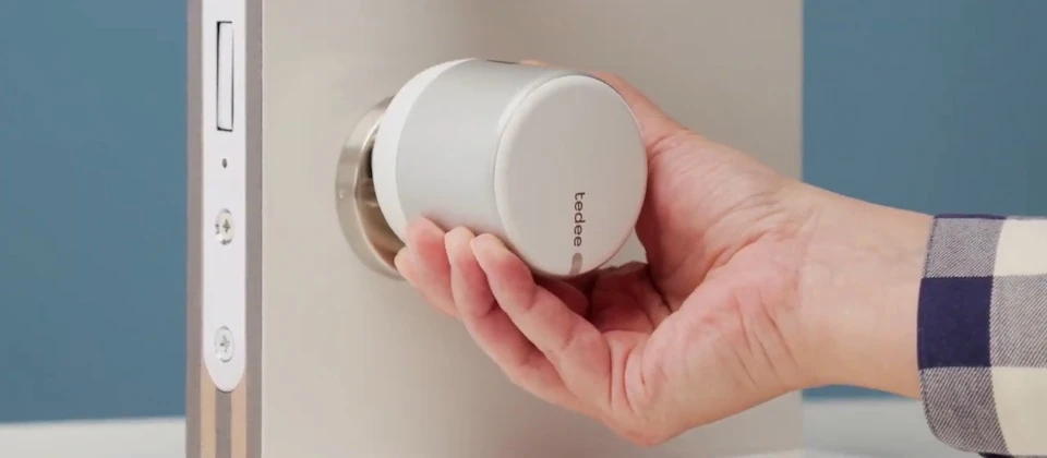 Schneider Electric „tedee GO2“ – išmanioji spyna, sidabrinė aprašymas - Prekės nuotrauka