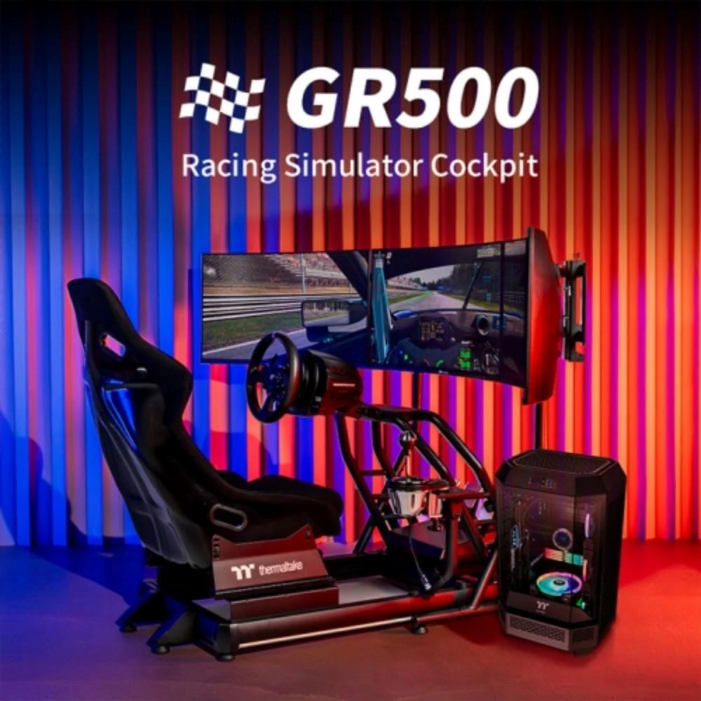 Thermaltake Thermaltake Racing Simulator Cockpit GR500 Juodas (Speditionsversand) aprašymas - Prekės nuotrauka