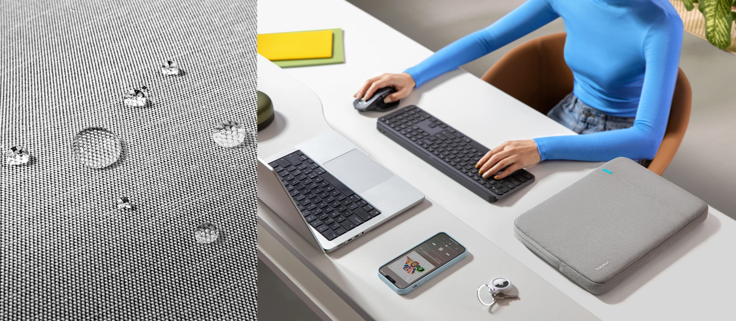 tomtoc dėklas – 14 colių „MacBook Pro“, tamsiai pilkas aprašymas - Prekės nuotrauka