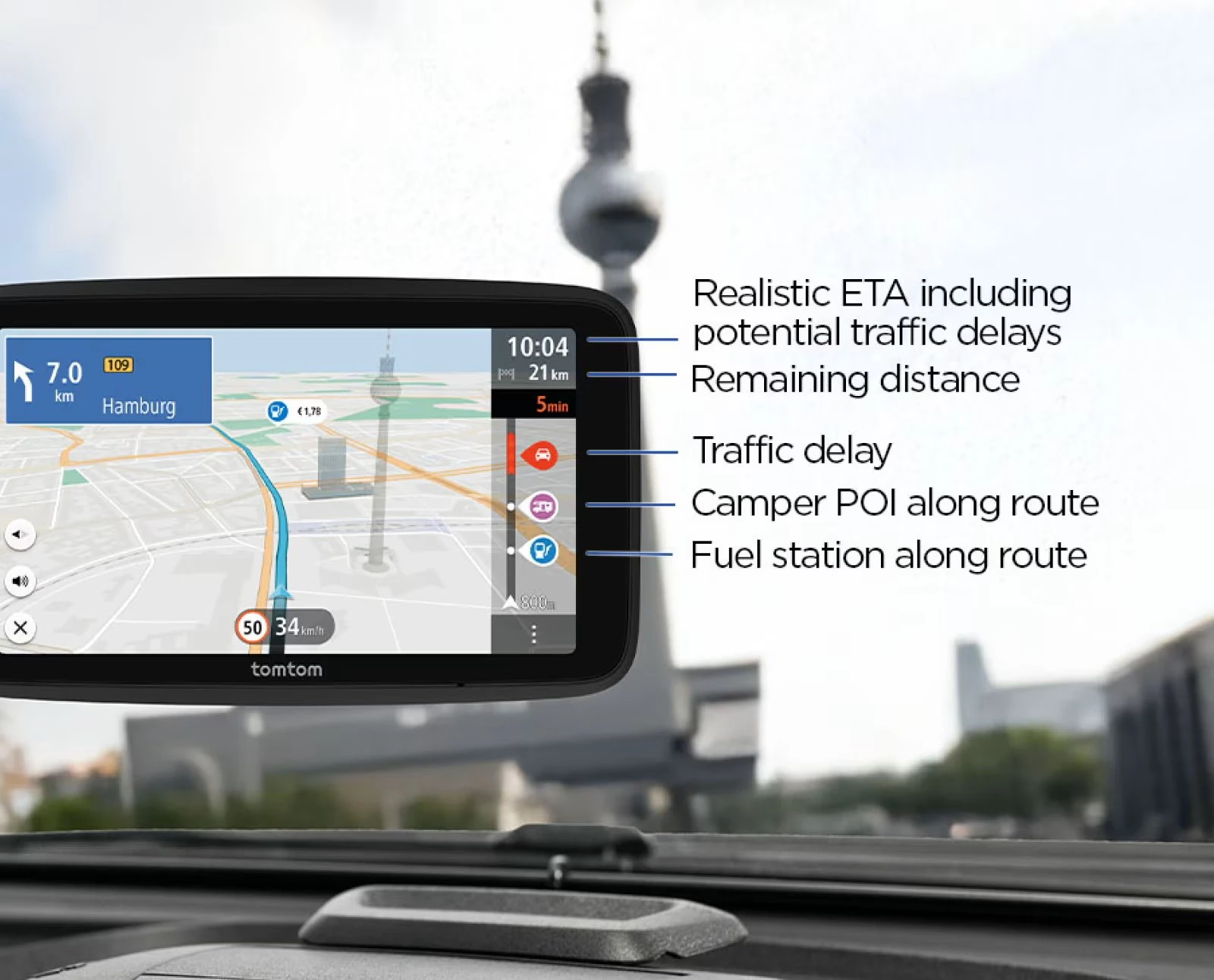 TomTom GO Camper Tour 2 kartos aprašymas - Prekės nuotrauka TomTom GO Camper Tour 2 kartos aprašymas - Prekės nuotrauka