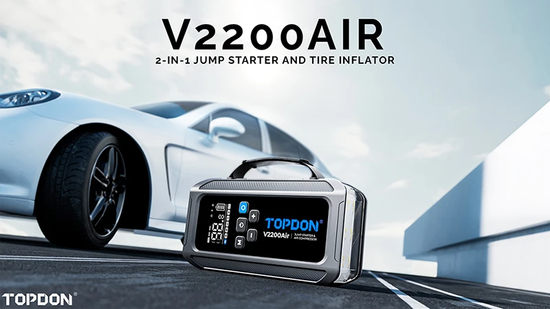 Viking TOPDON Car Jump Starteris JumpSurge V2200air aprašymas - Prekės nuotrauka