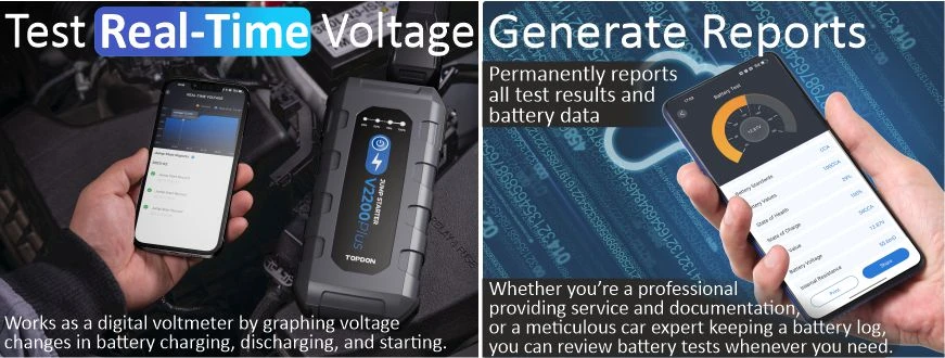 Viking TOPDON Car Jump Starter V2200Plus, 1600mAh aprašymas - Prekės nuotrauka