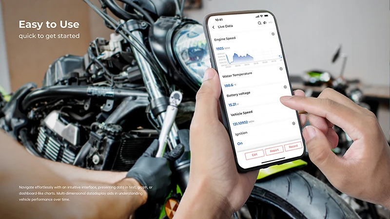 Viking TOPDON TopScan Moto diagnostikos įrenginys aprašymas - Prekės nuotrauka