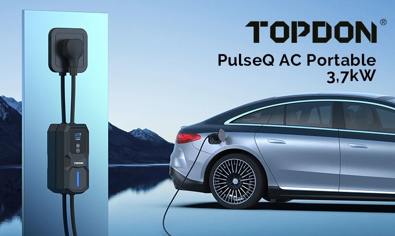 Įkroviklis Viking TOPDON mobilus įkroviklis elektromobiliams PulseQ AC Portable - 3.7kW aprašymas - Prekės nuotrauka