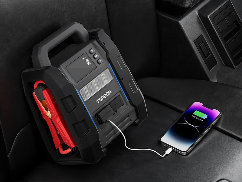 „Crystal Ink“ TOPDON V4500 Plus automobilio akumuliatoriaus užvedimo ir testavimo įrenginys aprašymas - Prekės nuotrauka