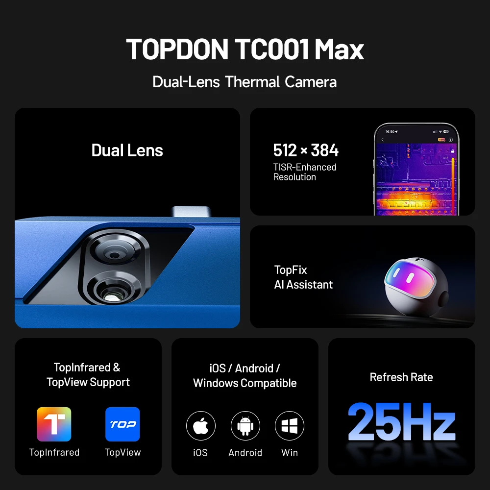 Doerr TOPDON termalny infrakamera TC001 Max aprašymas - Prekės nuotrauka