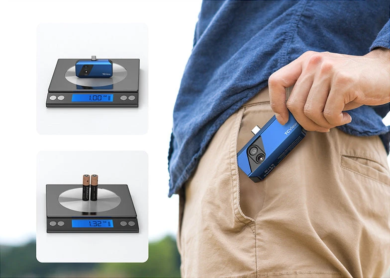Viking TOPDON termokamera TC001 Plus, konektor USB-C aprašymas - Prekės nuotrauka