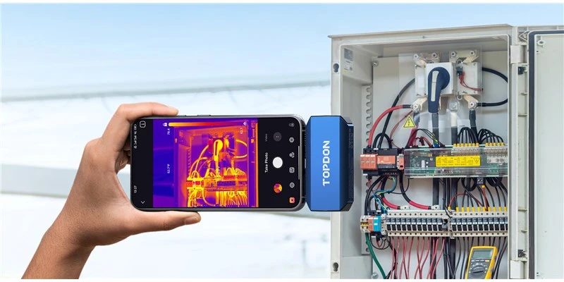 Viking TOPDON termokamera TC001 Plus, konektor USB-C aprašymas - Prekės nuotrauka