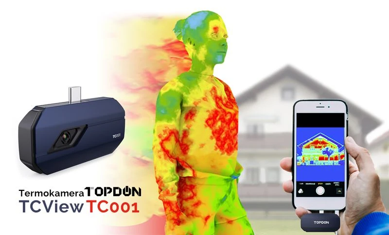 Viking TOPDON termokamera TCView TC001, konektor USB-C aprašymas - Prekės nuotrauka