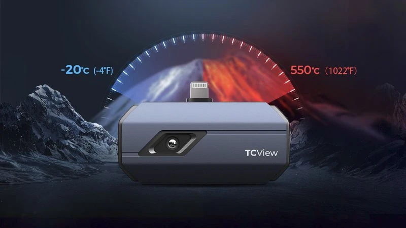 „Topdon“ terminė kamera „TOPDON TCView TC002“, „Lightning“ jungtis aprašymas - Prekės nuotrauka