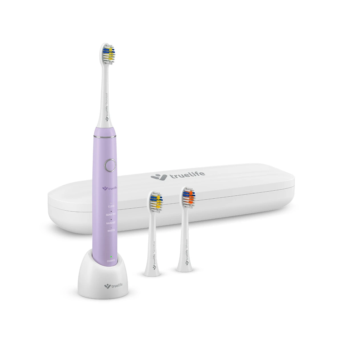 Dantų šepetėlis „TrueLife SonicBrush“ kompaktiškas levandų spalvos šepetėlis aprašymas - Prekės nuotrauka Dantų šepetėlis „TrueLife SonicBrush“ kompaktiškas levandų spalvos šepetėlis aprašymas - Prekės nuotrauka