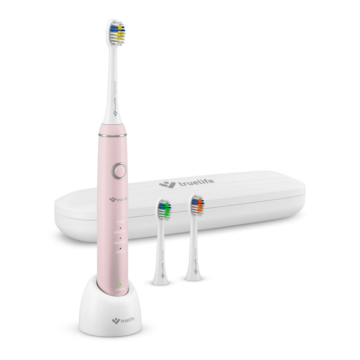 Dantų šepetėlis TrueLife SonicBrush Compact rožinė aprašymas - Prekės nuotrauka