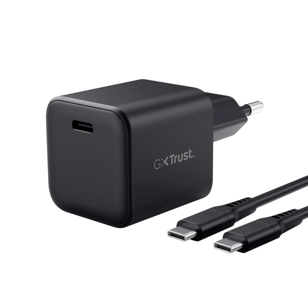 TRUST GaN Nabíječka GXT 1258 65W, 2m USB-C kabelis, pro Nintendo Switch 2, juoda aprašymas - Prekės nuotrauka TRUST GaN Nabíječka GXT 1258 65W, 2m USB-C kabelis, pro Nintendo Switch 2, juoda aprašymas - Prekės nuotrauka