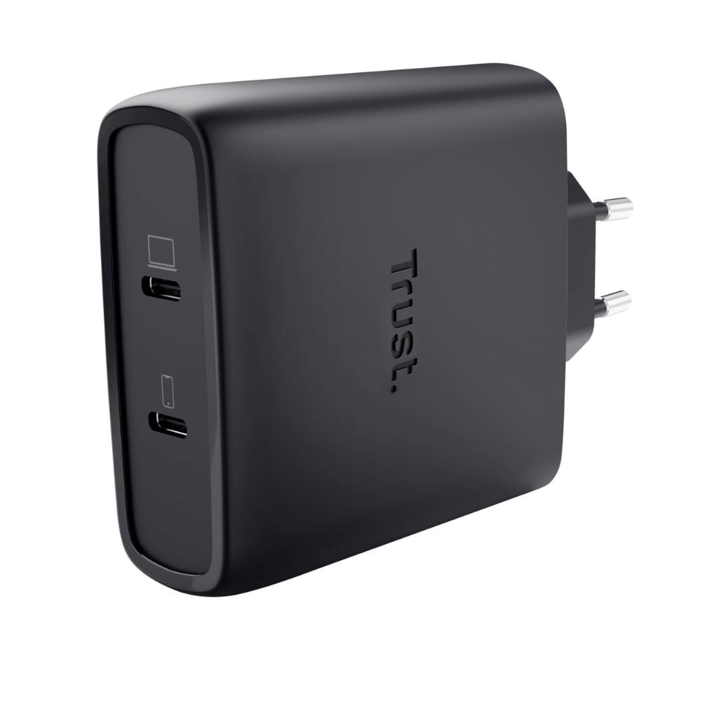 Nešiojamojo kompiuterio maitinimo adapteris Trust GaN Įkroviklis MAXO 100W 2-Port, USB-C, balta aprašymas - Prekės nuotrauka Nešiojamojo kompiuterio maitinimo adapteris Trust GaN Įkroviklis MAXO 100W 2-Port, USB-C, balta aprašymas - Prekės nuotrauka