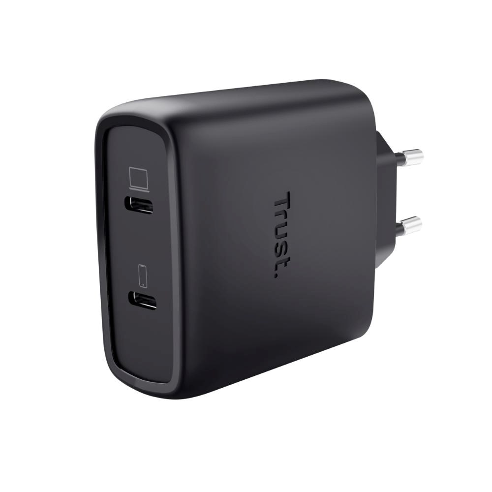 „trust-gan-charger-maxo-65w-2-port-usb-c“ įkroviklis