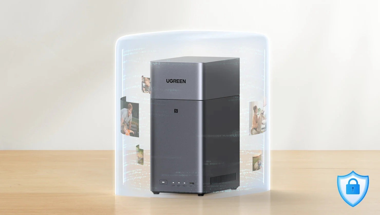 Serveris Ugreen UGREEN DH2300 2 skyrių NAS ARM A72+A53 bediskis ES + HDMI kabelis aprašymas - Prekės nuotrauka Serveris Ugreen UGREEN DH2300 2 skyrių NAS ARM A72+A53 bediskis ES + HDMI kabelis aprašymas - Prekės nuotrauka