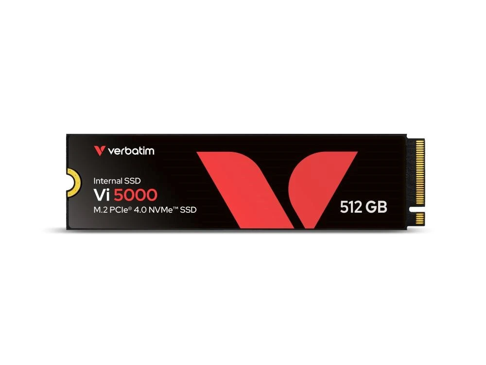VERBATIM SSD Vi5000 Internal PCIe NVMe M.2 SSD 512GB , W2500/ R 5000 MB/s aprašymas - Prekės nuotrauka