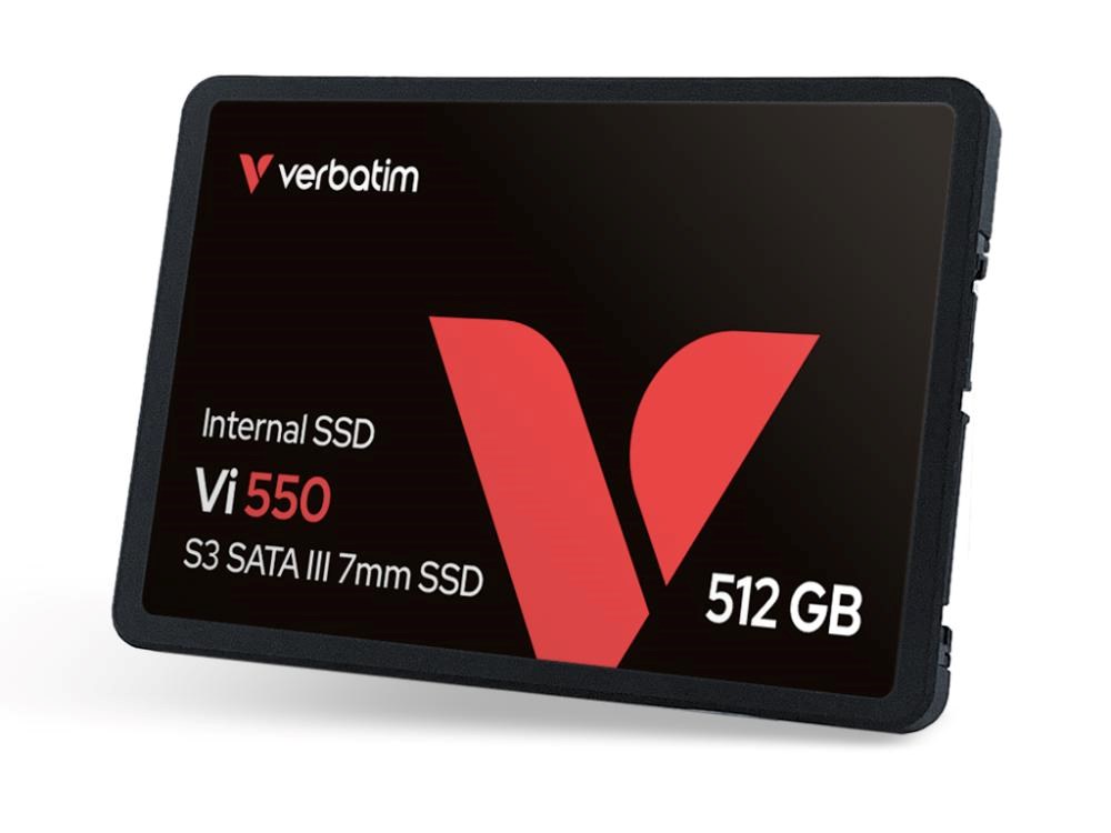 VERBATIM SSD Vi550 S3 512GB SATA III, 2.5” W 535/ R 560 MB/s aprašymas - Prekės nuotrauka