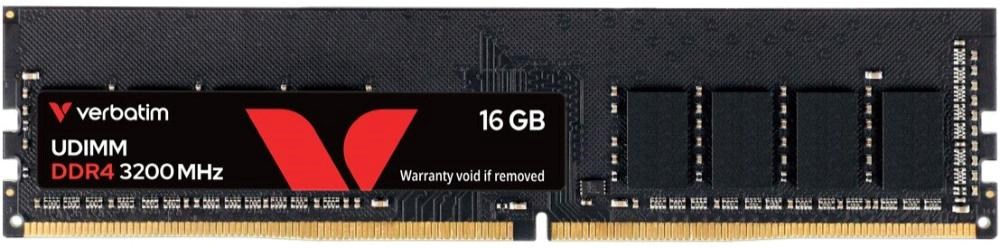 VERBATIM UDIMM DDR4 16GB 3200MHz Single Pack without Heatsink aprašymas - Prekės nuotrauka