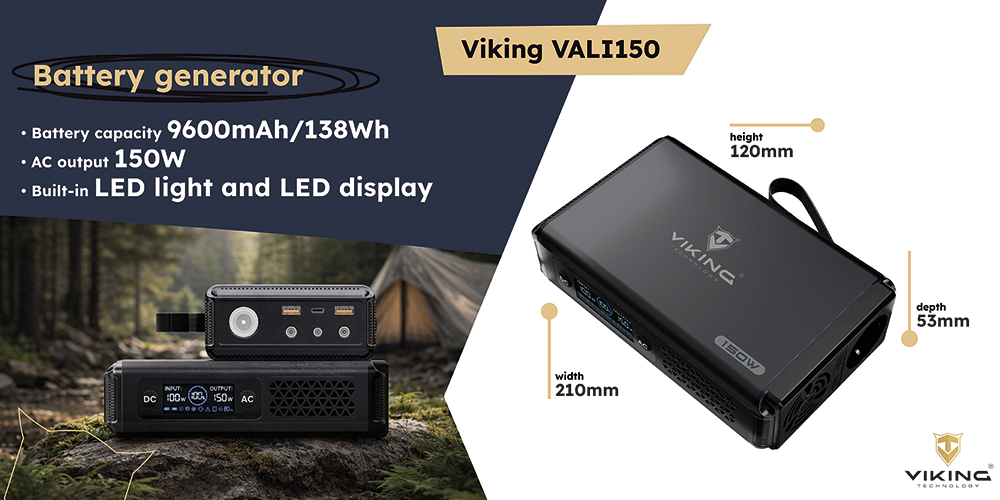 Vikingų elektrinės VALI150 1488 Wh aprašymas - Prekės nuotrauka