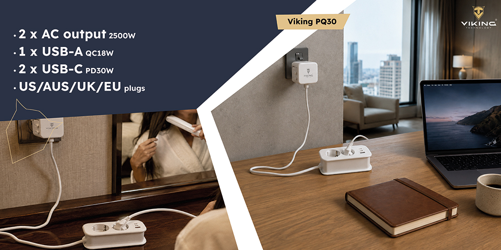 Viking Technology Viking PQ30 Kelioninis prailginimo lizdas aprašymas - Prekės nuotrauka