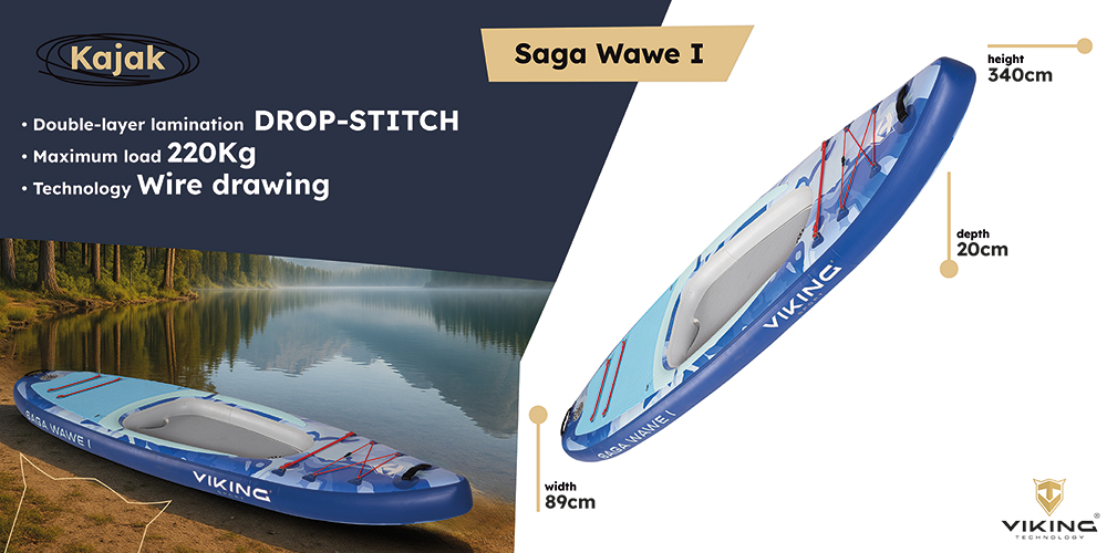 Viking Technology Viking Saga Wave I Kajak aprašymas - Prekės nuotrauka