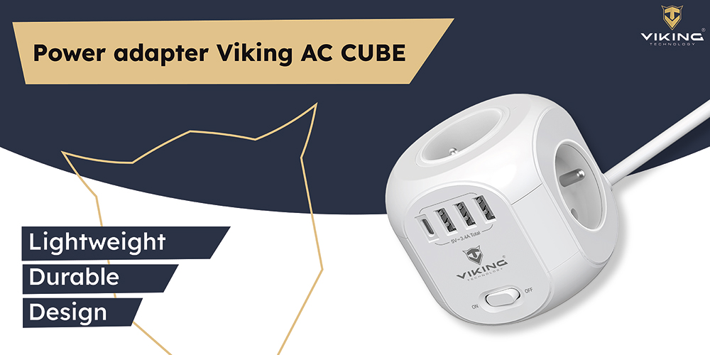 Viking AC Cube kintamosios srovės adapteris aprašymas - Prekės nuotrauka