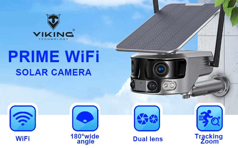 Viking saulės lauko 4K kamera PRIME-WiFi aprašymas - Prekės nuotrauka