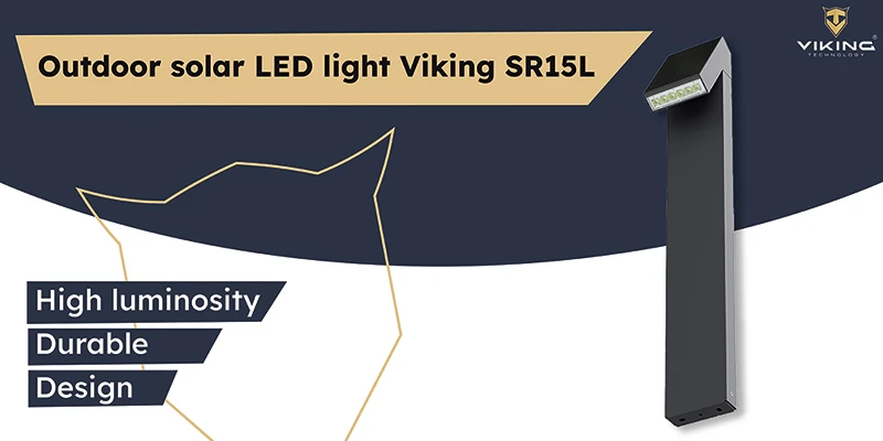 „Viking“ lauko saulės LED šviestuvas SR15L aprašymas - Prekės nuotrauka