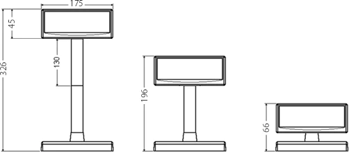 Virtuos LCD klientų ekranas Virtuos FL-2026MB 2x20, USB, juodas aprašymas - Prekės nuotrauka
