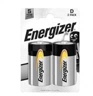 Energizer D tipo baterijų pakuotė, 2 vnt.