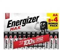 Energizer MAX AA baterijų 12 vienetų rinkinys