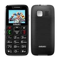EVOLVEO EasyPhone, mobilusis telefonas senjorams su įkrovimo stovu, juodas