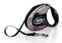 Flexi FLEXI LEASH GLAM M / M DYDŽIO KOMPOZICIJOS Onyx JUODA