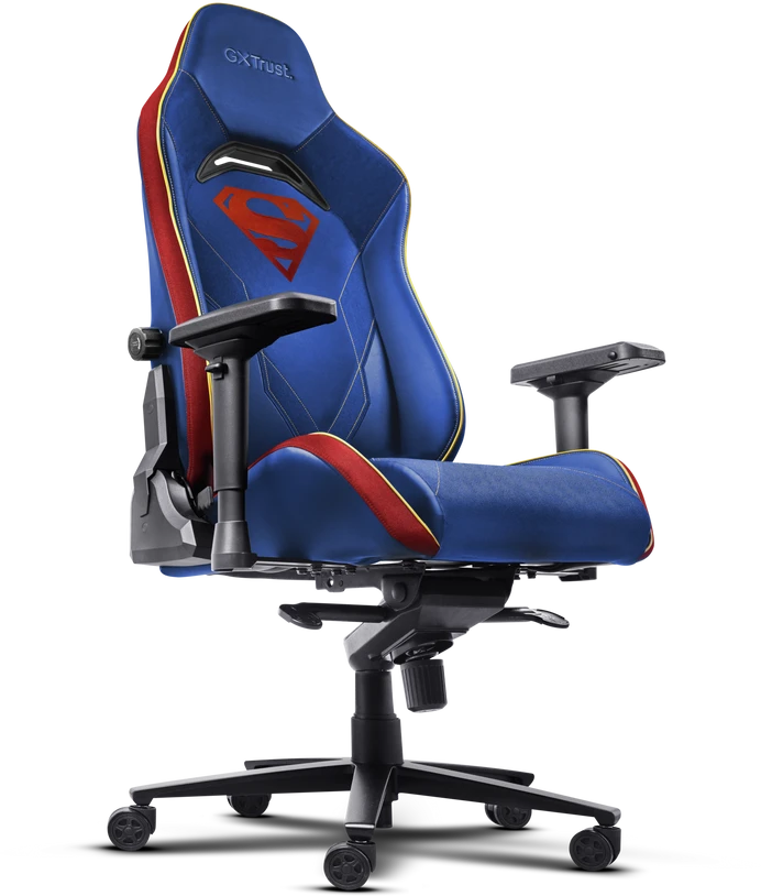 Žaidimų kėdė Trust GXT 721 Ruya Pro Superman, Mėlyna/raudona