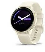 Išmanusis laikrodis Garmin vívoactive® 6, Pilkšvos aukso spalvos su kreminės spalvos dirželiu