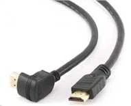 Gembird Cablexpert | HDMI didelės spartos 90 laipsnių kištukas į tiesų kištuką, 19 kontaktų, auksiniu dangteliu dengtos jungtys | HDMI 19 kontaktų kištukas | HDMI 90 laipsnių kištukas | 1,8 m