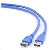 GEMBIRD CCP-USB3-AMAF-6 Aukštos klasės USB 3.0 prailginimo kabelis, USB A tipo kištukas - USB A tipo kištukas, 1,8 metro, mėlynas