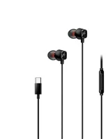 Genius HS-M368 ausinės su mikrofonu, juoda, Įstatomos į ausis (į ausis įkišamos tipo) ausinės, USB Type-C