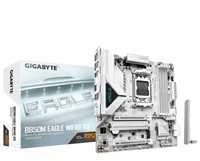 Pagrindinė plokštė „Gigabyte B850M EAGLE WF6E ICE“ | Procesorių šeima AMD | Procesoriaus lizdas AM5 | DDR5 | Palaikomos kietojo disko sąsajos SATA, M.2 | SATA jungčių skaičius 4