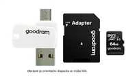 Oem 32GB 100 MB/s Micro SD atminties kortelė Goodram M1A4 - OTG adapteris