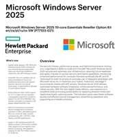 Hewlett Packard (HP) Option HPE „Microsoft Windows Server 2025“ 10 branduolių „Essentials“ perpardavėjo pasirinkimo rinkinys en/cs/pl/ru/sv SW