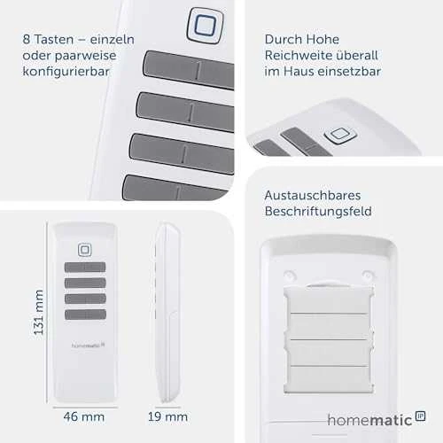Homematic IP nuotolinio valdymo pultas didelis - programuojamas